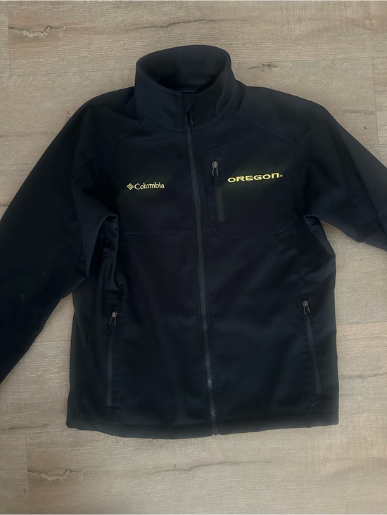 Columbia Other - Columbia Black M Jacket UO university of Oregon ducks zip up unisex long sleeve